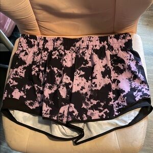 NWOT athletic works light purple and black shorts